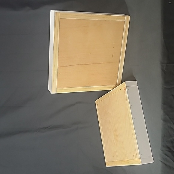 (2) Handmade 10"x10"  Gray LEGO Shadow Box Frame Wood Box - Picture 12 of 12